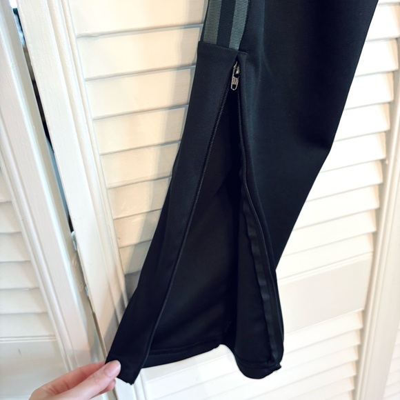 Adidas Aeroready Tiro Track Pants Black Gray Striped Pockets Medium M - Picture 4 of 11